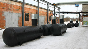 Подземные газгольдеры ВОЛГОГРАД. Горизонтальный газгольдер